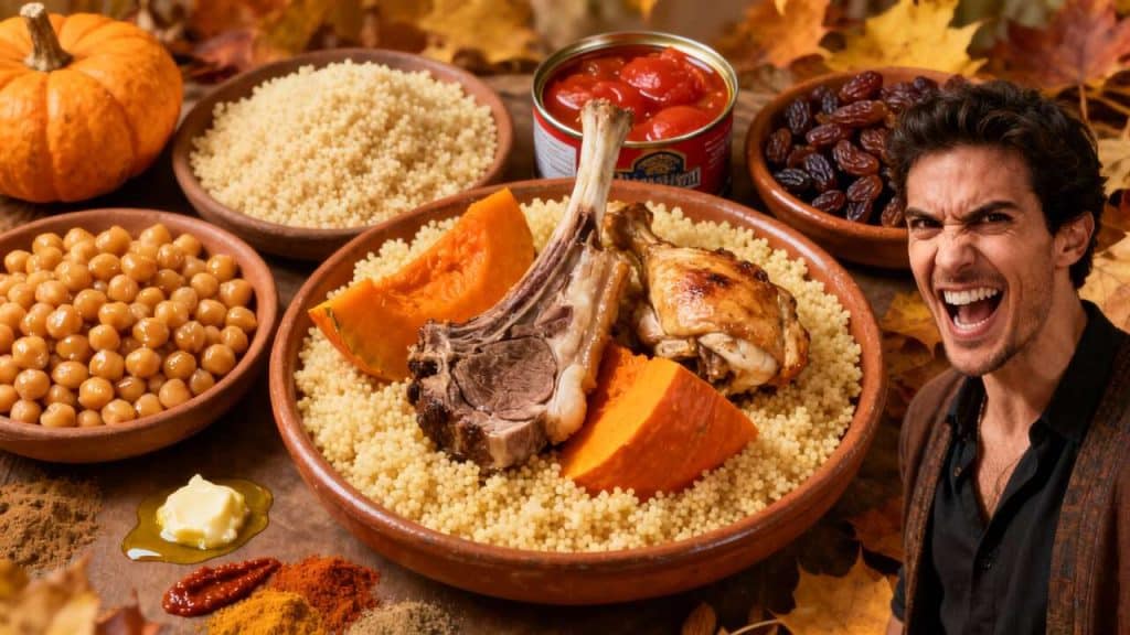 Couscous d'Automne : potiron, agneau et Poulet