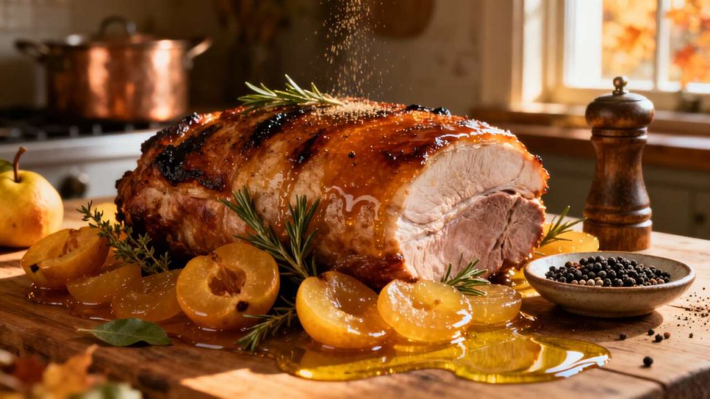 Rôti de porc aux coings : alliance entre terroir et saveurs d'automne