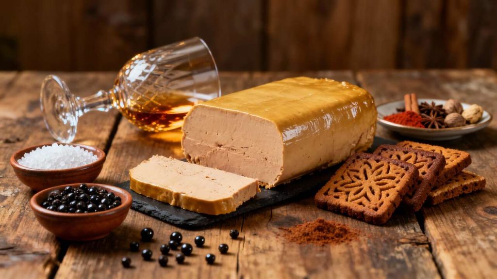 Terrine de foie gras au pain d'épices