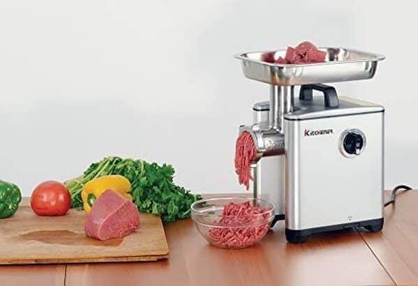Kitchener Hachoir à Viande 230V Hache Viande électrique 108KG/Heure Hachoir Viande Professionnel Rapide et Propre Hachoir a Viande