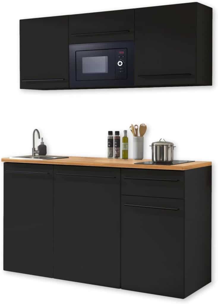 Test du bloc cuisine Stella Trading Jazz 160 cm noir