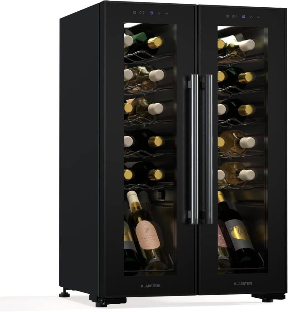 Test : klarstein Shiraz cave à vin 2 zones 24 bouteilles