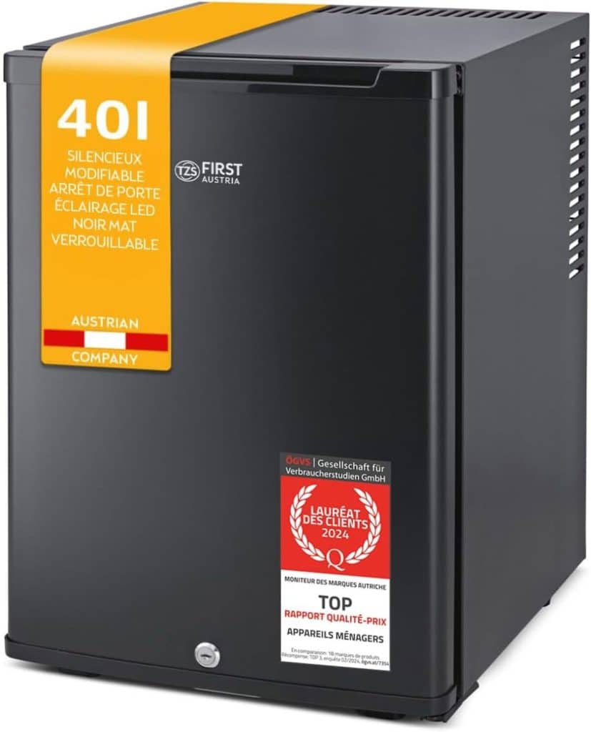 Test : mini réfrigérateur TZS First Austria 40L silencieux et pratique