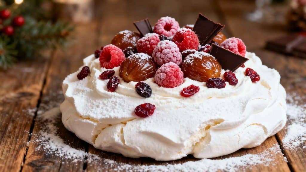 Pavlova de Noël : recette festive et gourmande