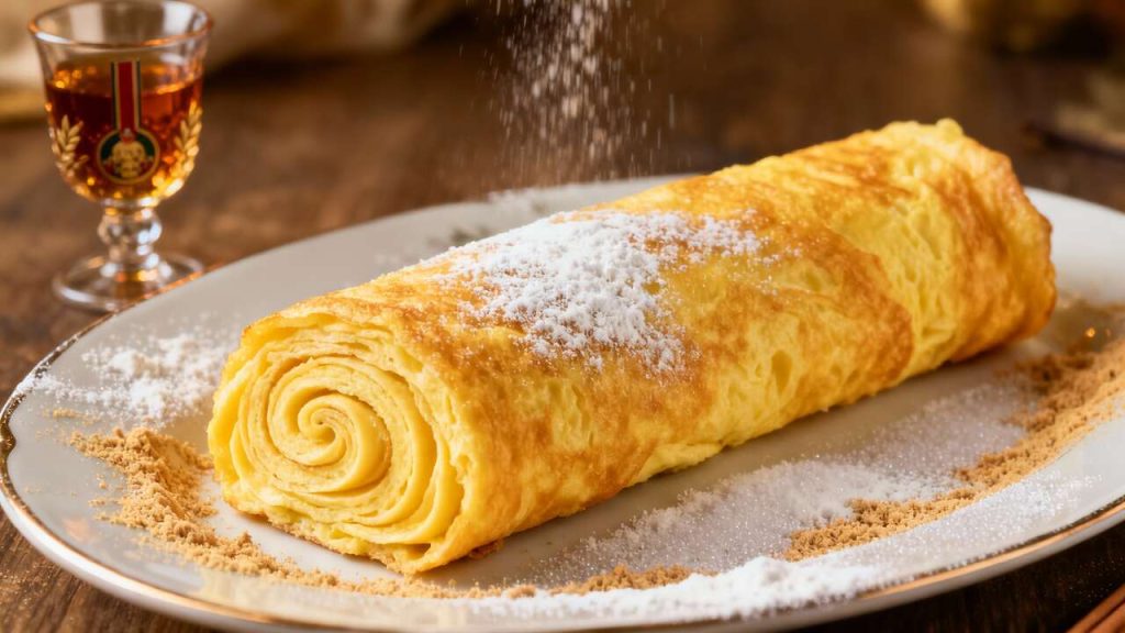 Omelette norvégienne façon bûche de Noël