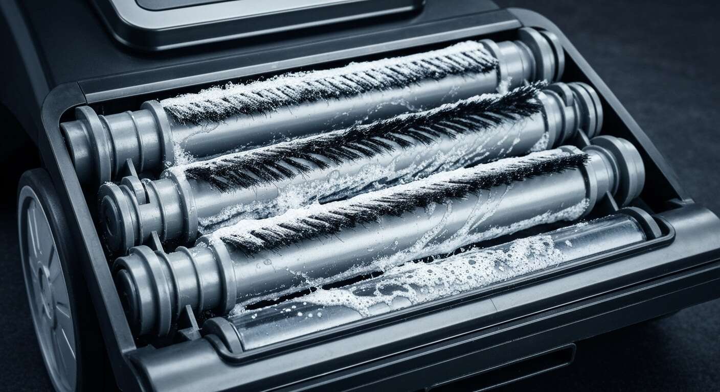 V&eacute;rifier et nettoyer r&eacute;guli&egrave;rement les rouleaux et brosses