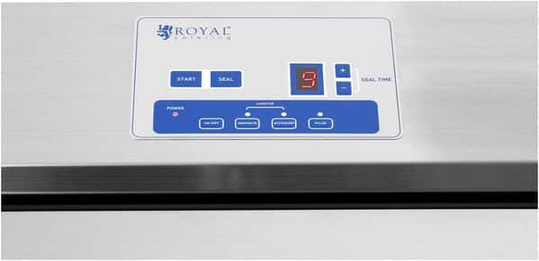 Royal Catering Machine Mise Sous Vide Alimentaire Appareil Pro Emballeuse Professionnelle Sous Videuse Scelleuse Automatique RCVG-41 (440 W, Largeur Sacs 31 cm Max., 6 Fonctions, Inox, Tactile)