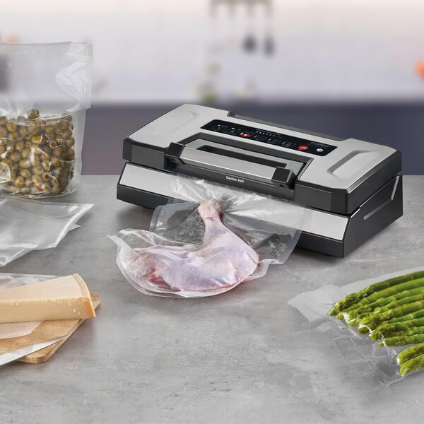 CASO VRH 790 advanced Pro - Machine sous vide professionnel - jusqu'à 200 mises sous vide non-stop, avec fonction brevetée CASOTEK Liquid, double soudure, y compris sac sous vide