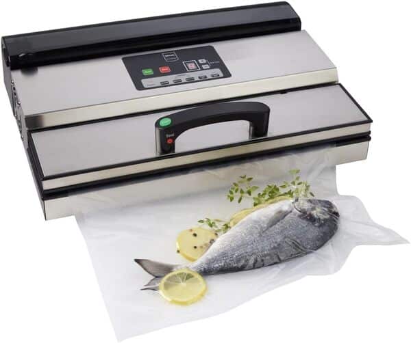 METRO Professional Machine sous vide GVS1140, inox, 493 x 262 x 142 mm, pompe 0,96 m³/h, argenté (GVS1140)