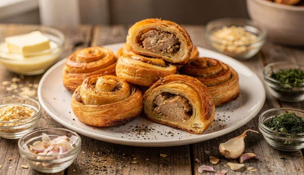 Recette facile : feuilletés maison aux escargots