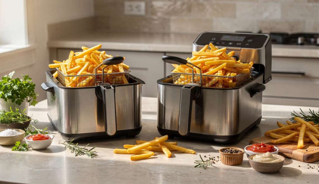 Friteuses et airfryers : le goût sans les inconvénients