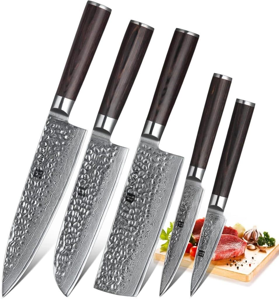 Test : couteaux de cuisine XINZUO acier Damas 67 couches