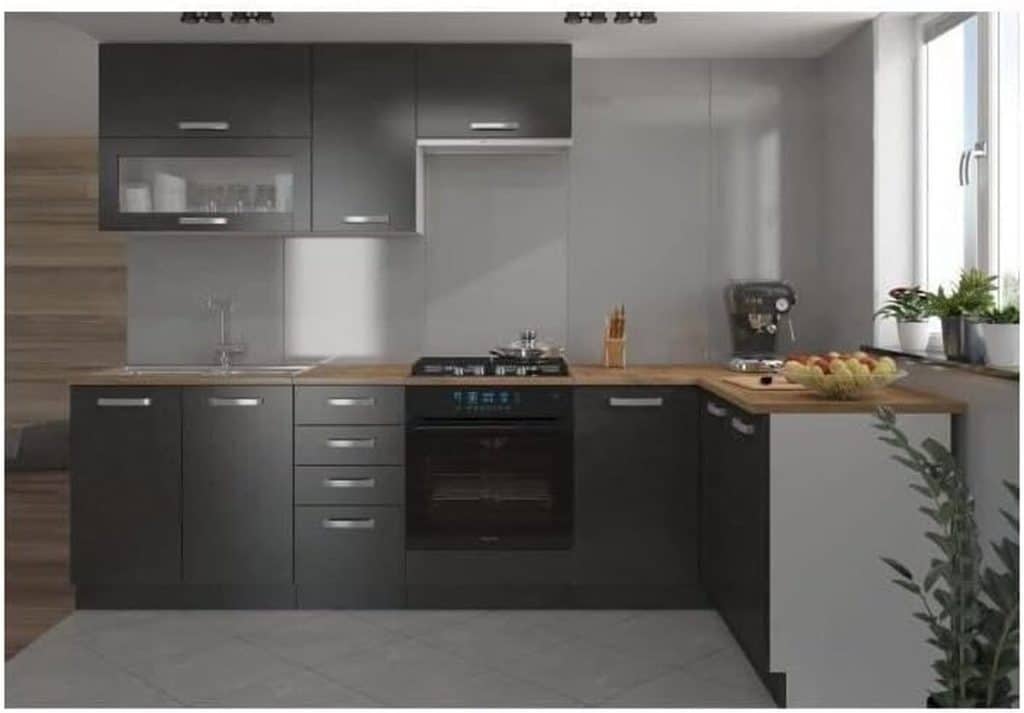 Test de la cuisine d'angle Lassen 240x165 cm : design et praticité