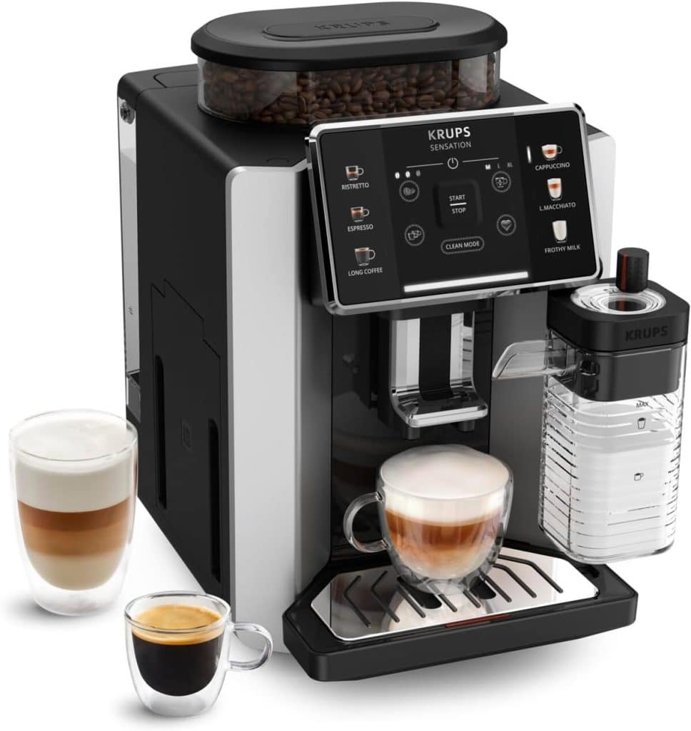 Test de la Krups Sensation Lait : expresso automatique et carafe à cappuccino