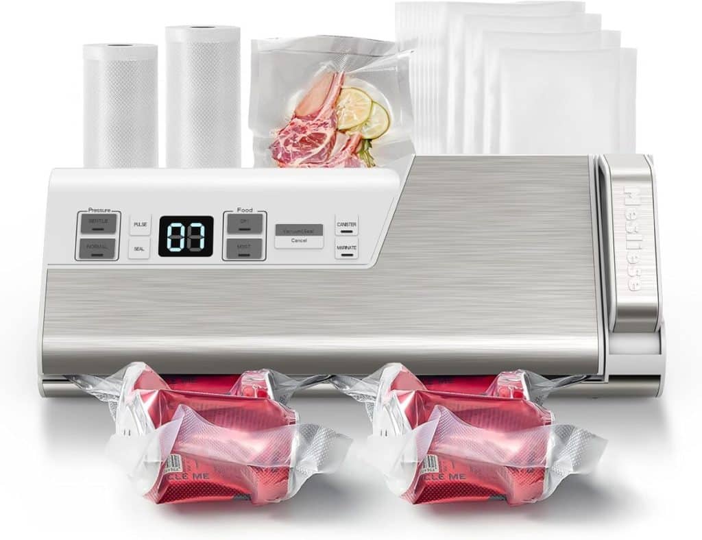 Test de la machine sous vide Mesliese 95 kPa 140 W