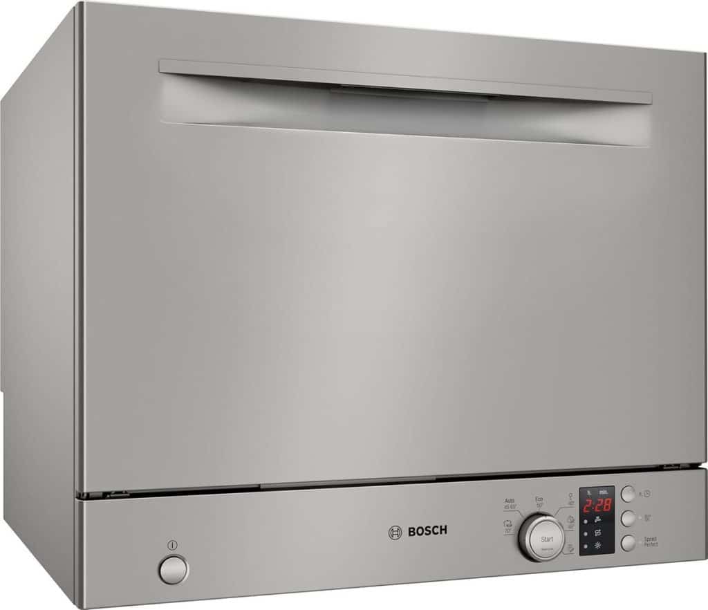 Test du lave-vaisselle compact Bosch SKS2ITI00E : efficacité et design argenté