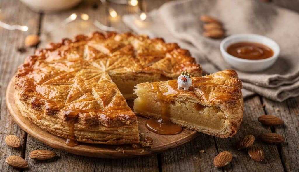 Galette des Rois étoilée : crème d'amande & caramel beurre salé