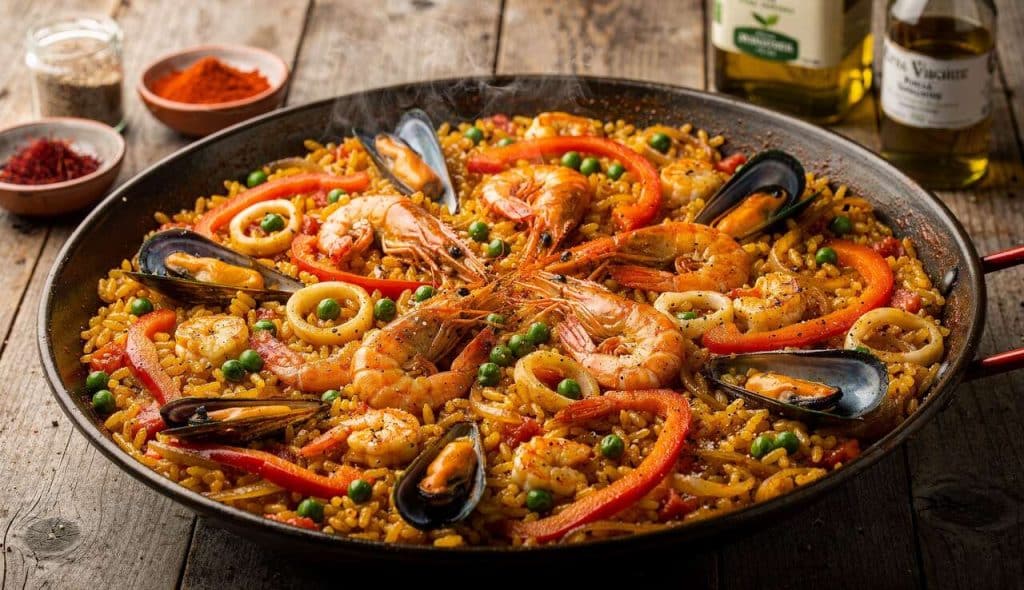 Recette Paëlla aux Fruits de Mer