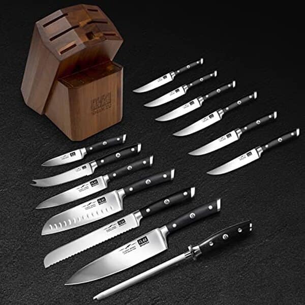 Découvrez notre test détaillé du set de 14 couteaux de chef Shan Zu avec affûteur fusil : performance, durabilité et plus encore pour des découpes parfaites en cuisine.