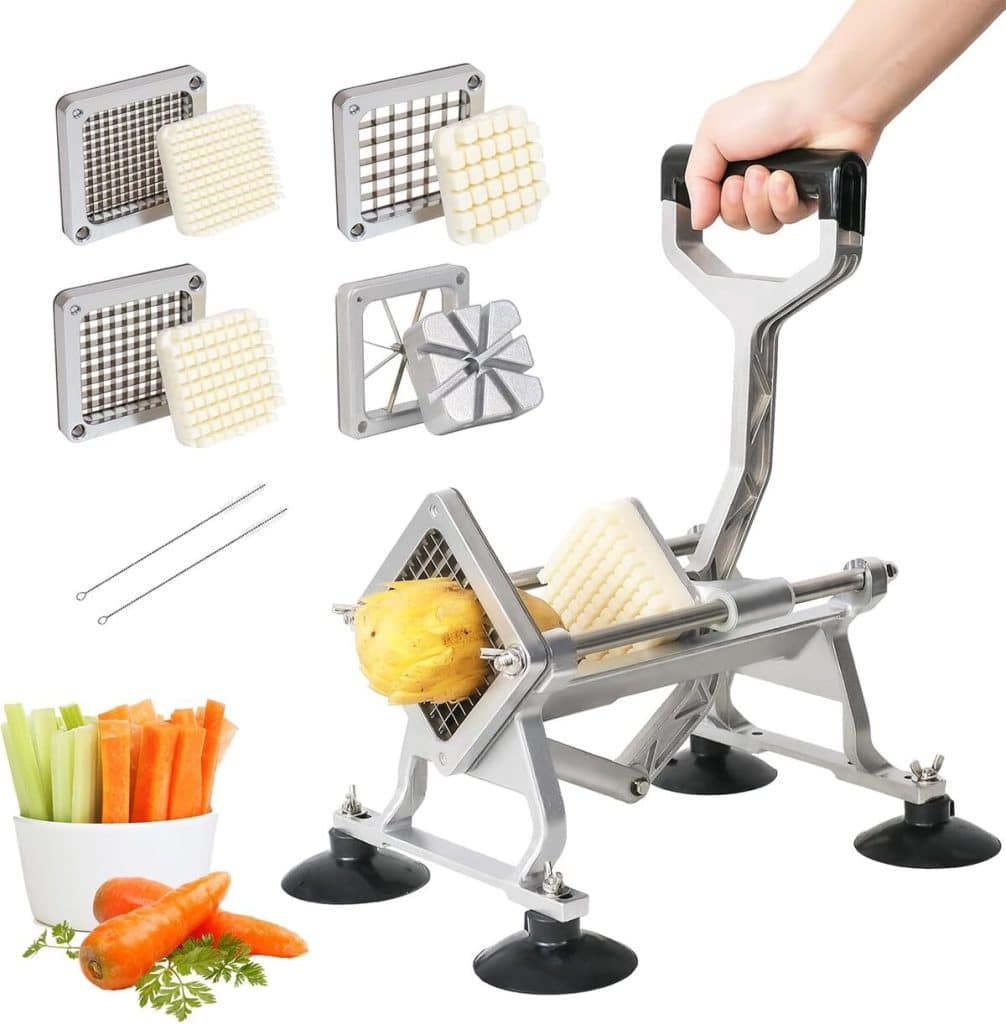 Test : coupe-frites Anatole polyvalent en acier inoxydable