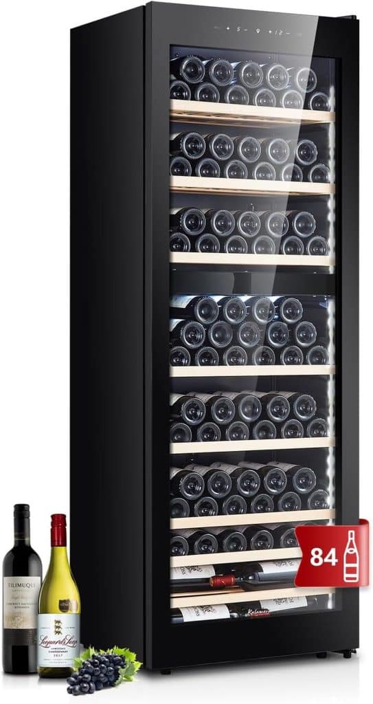 Test Kalamera KRC-266BFG : cave à vin 84 bouteilles multi-températures