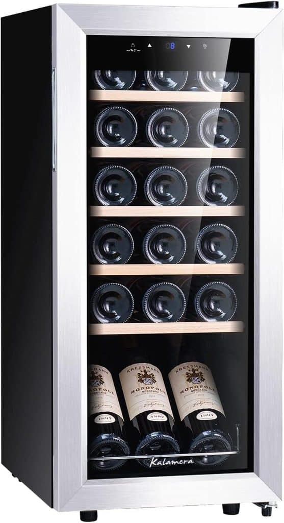 Test Kalamera KRC-51FCSS : cave à vin performante 18 bouteilles