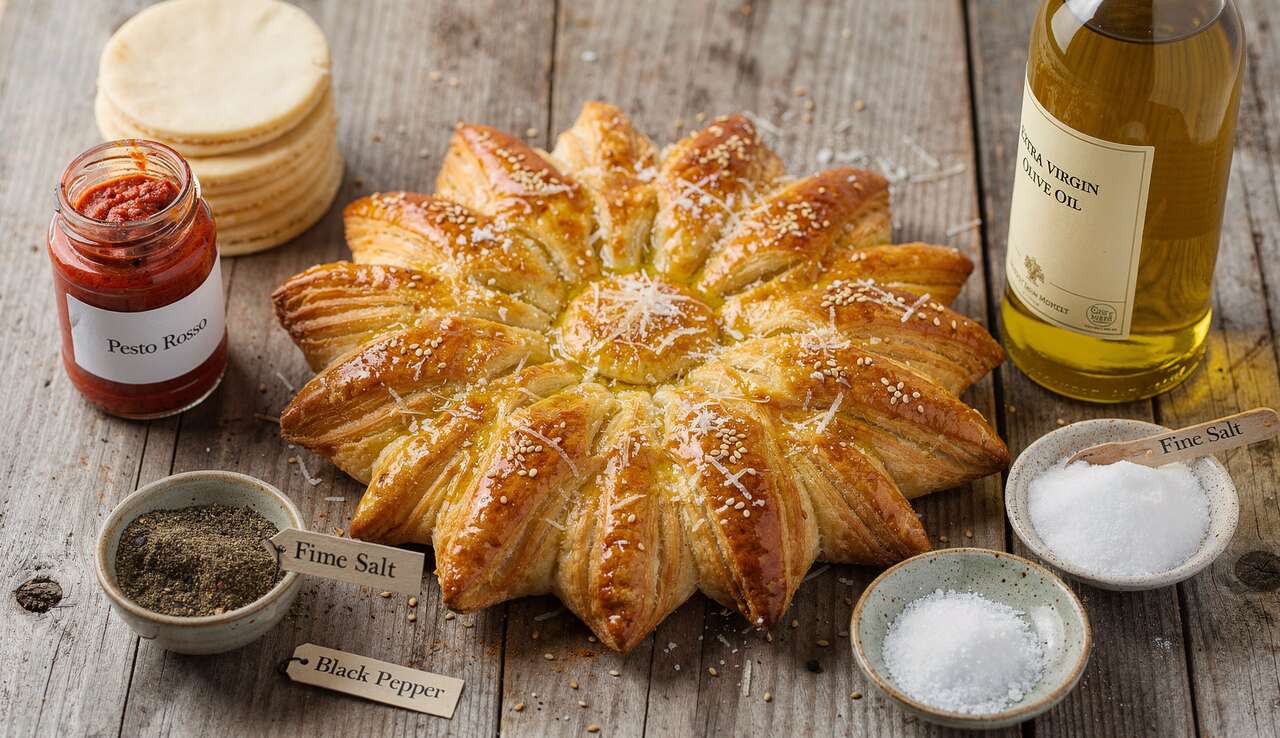 Recette facile : feuilleté Soleil apéritif