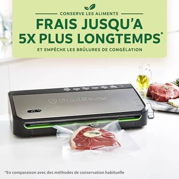 Explorez notre test complet de la FoodSaver FFS005X et découvrez ses accessoires et options pratiques pour une conservation sous vide facilitée