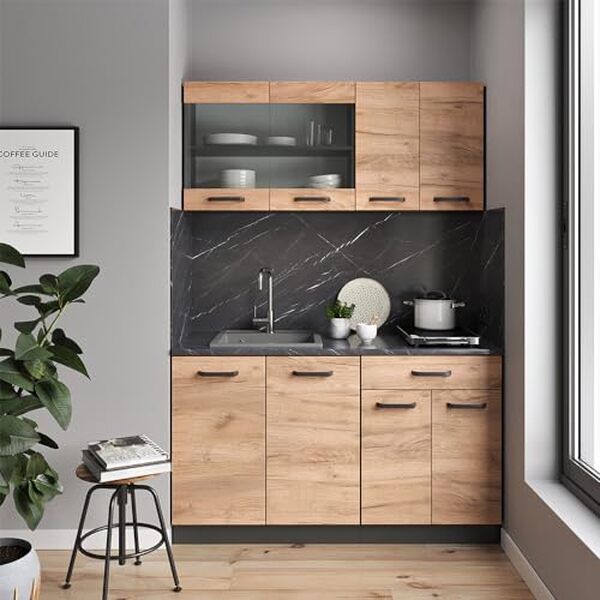 Explorez les atouts de la cuisine vicco R-Line 140 cm : design moderne, fonctionnalité optimisée et prix abordable pour un espace culinaire parfait