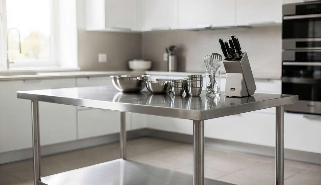 Tables de travail cuisine inox : pourquoi les choisir pour leur résistance ?