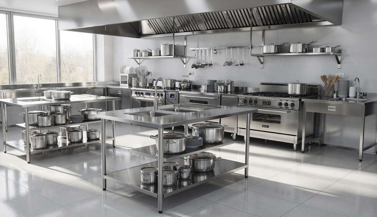 Les avantages de l'inox en cuisine professionnelle