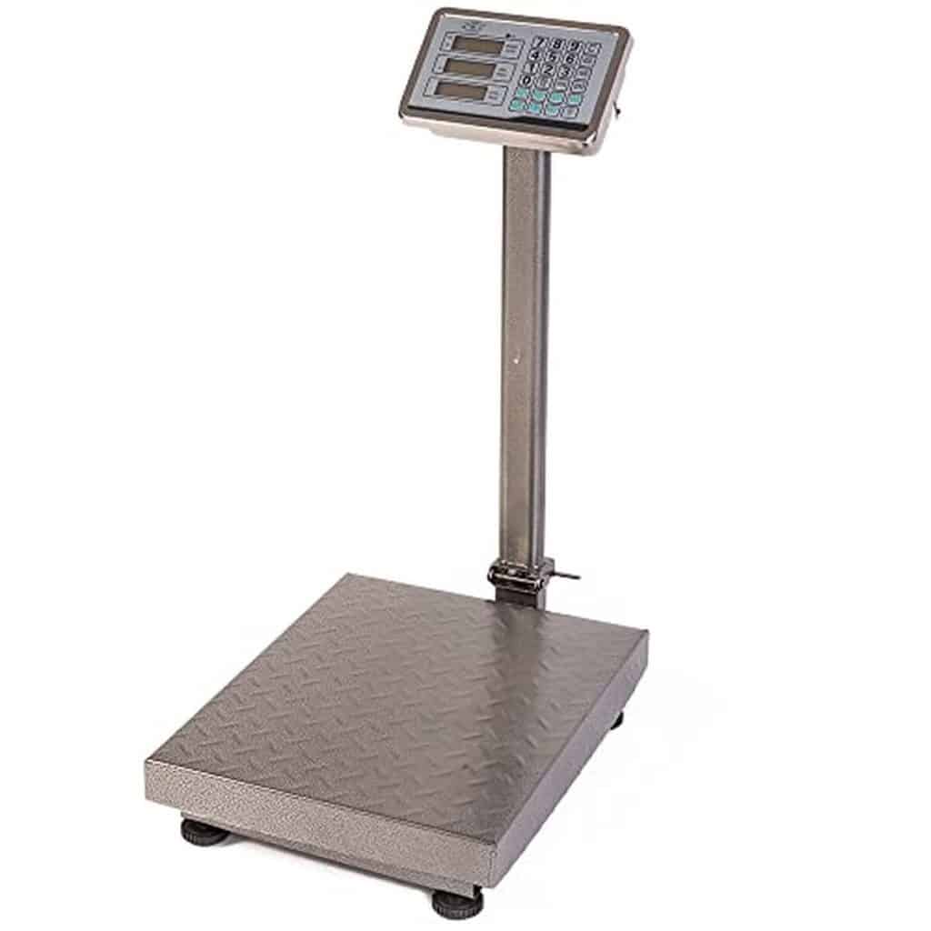 Test : balance numérique A.M.C. 300 kg, affichage LCD et rechargeables