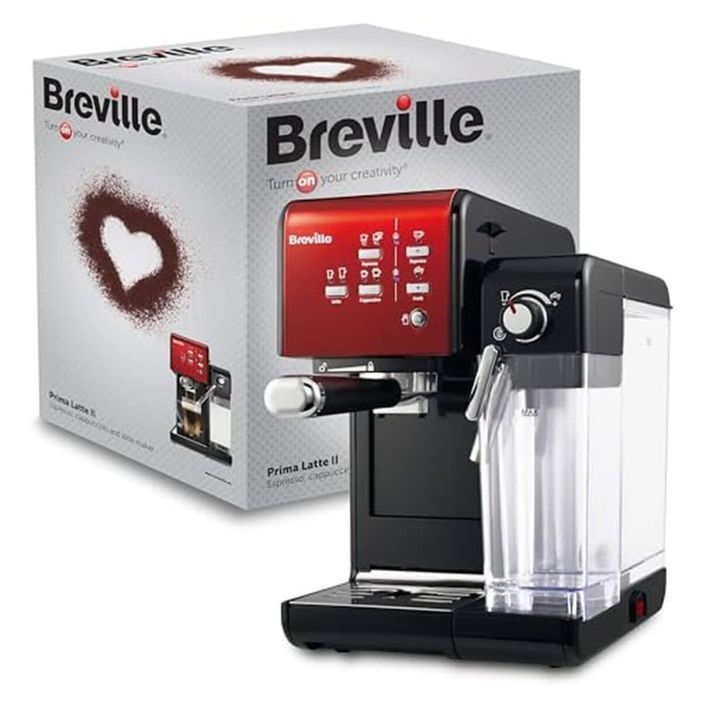 Test : breville Prima Latte II, l'espresso tout en puissance et design rouge