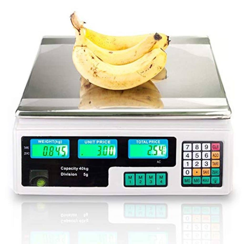 Test de la balance électronique de calcul de prix 40 kg