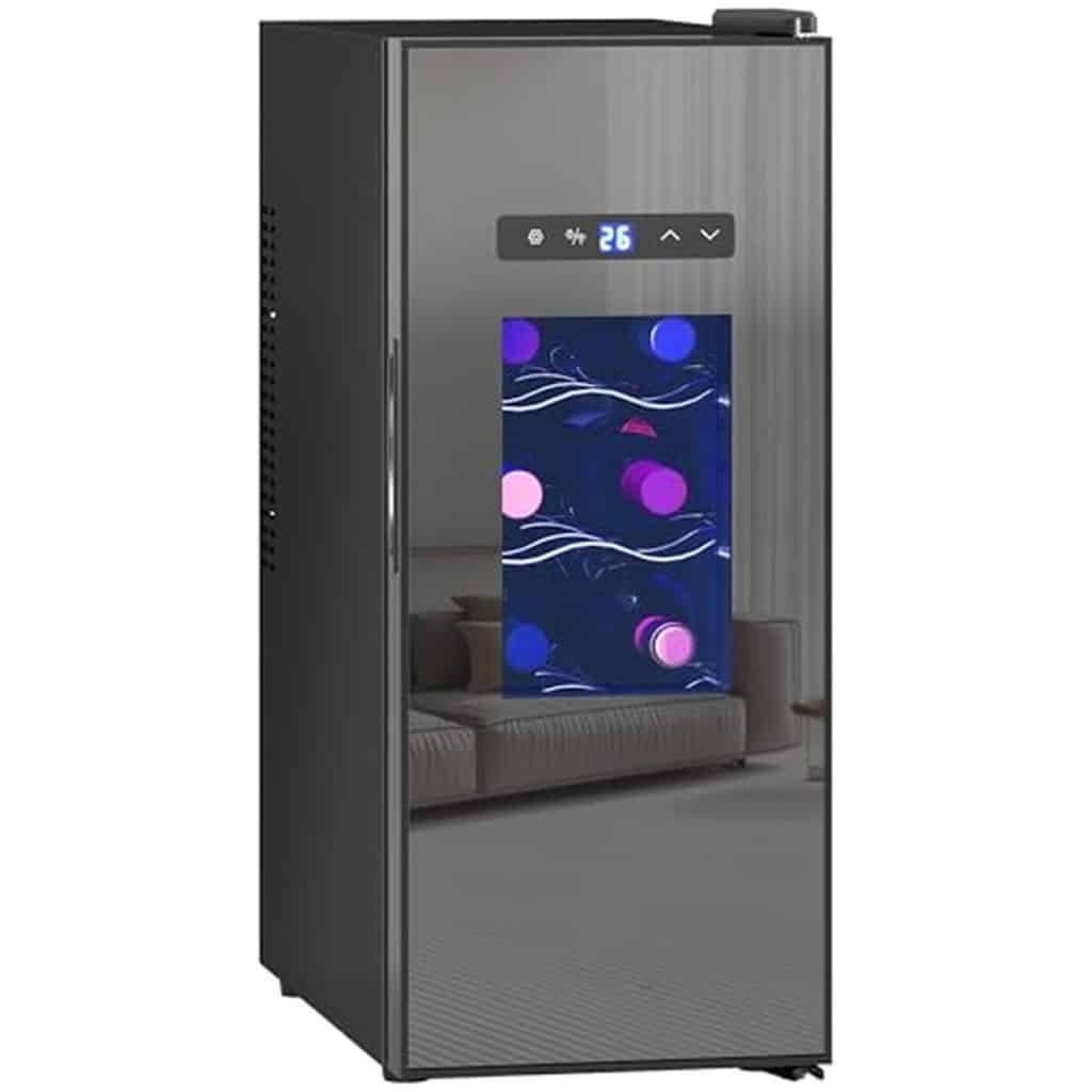 Test HOMCOM cave à vin 30L : réfrigérateur silencieux pour 12 bouteilles