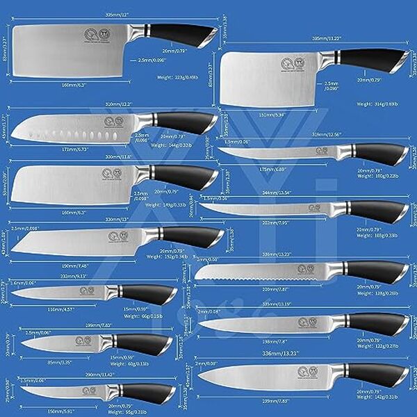 Découvrez notre analyse détaillée du set de couteaux XYJ, des outils de cuisine d'une efficacité professionnelle pour révolutionner vos préparations culinaires.