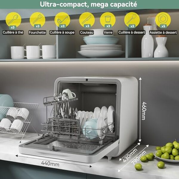 Découvrez le test du lave-vaisselle magicplux, pratique et performant sans installation d'arrivée d'eau, pour une vaisselle impeccable en toute situation