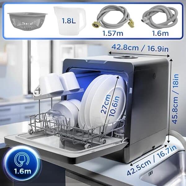 Découvrez les atouts du lave-vaisselle compact Duronic DW5 BK : performance, design et optimisation de l'espace pour votre cuisine.