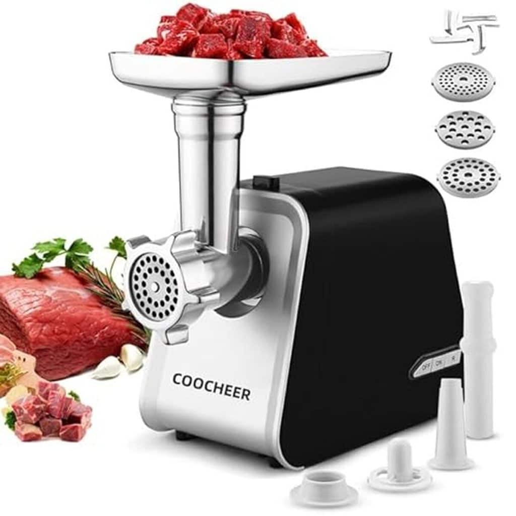 Test du hachoir à viande électrique Coocheer 2026 W : un 3 en 1 performant