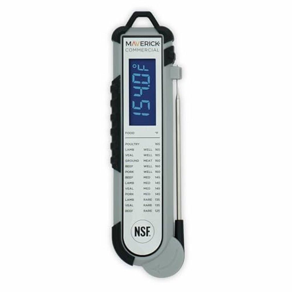 Test du thermomètre thermocouple Maverick PT-100 blanc