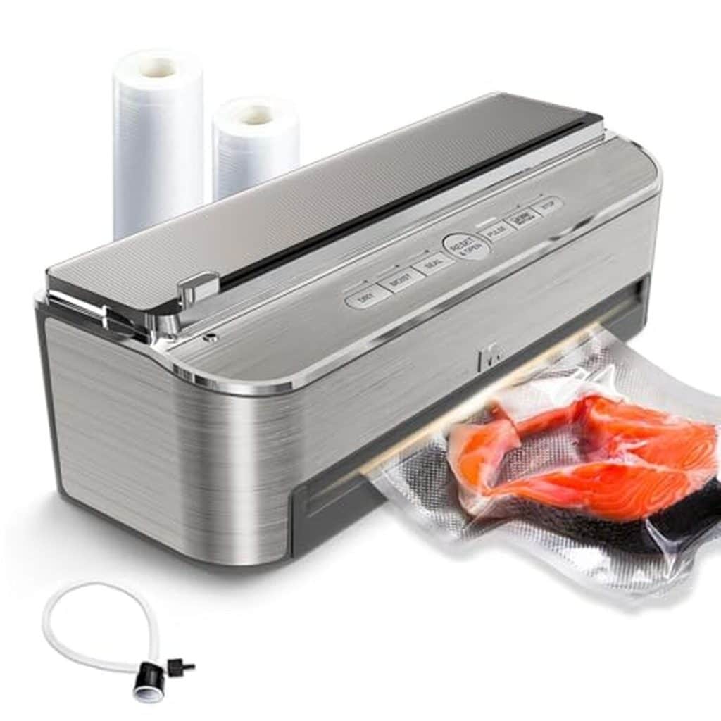 Test : machine sous vide alimentaire Mesliese 85 kPa 120 W, étanchéité et polyvalence