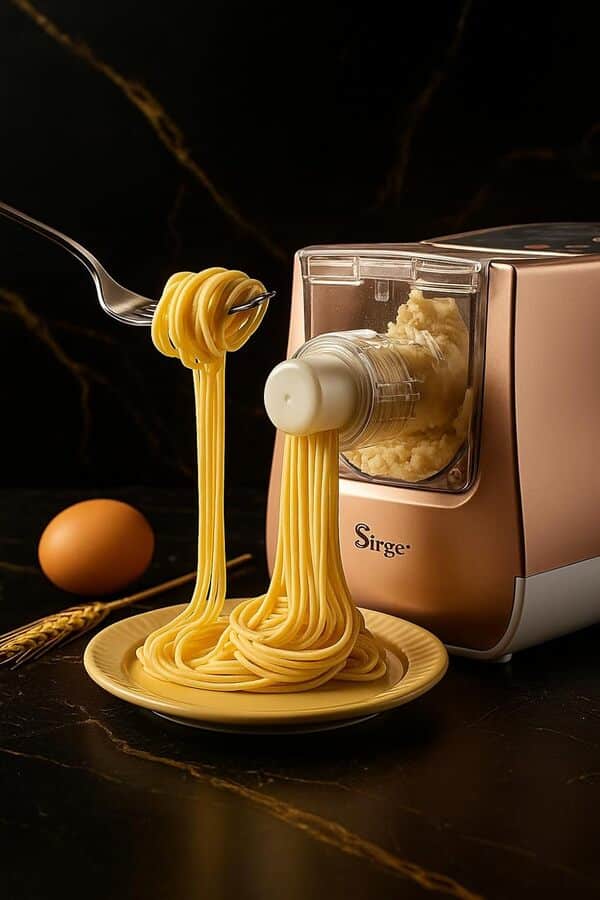 Découvrez notre test complet de la machine à pâtes Sirge Pastarita et sculptez vos plats avec 22 types de pâtes sans gluten.