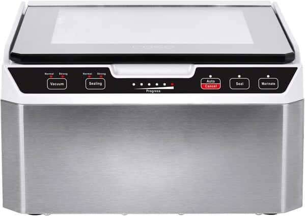 Découvrez la performance et la robustesse du Caso VacuChef 40 : l'appareil de mise sous vide qui transforme votre cuisine. Explorez ses caractéristiques et optimisez la conservation de vos aliments dès aujourd'hui.