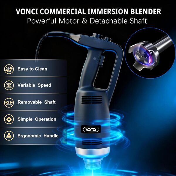 Découvrez les performances et la polyvalence du blender VONCI 500W : un appareil professionnel qui répond à tous vos besoins culinaires