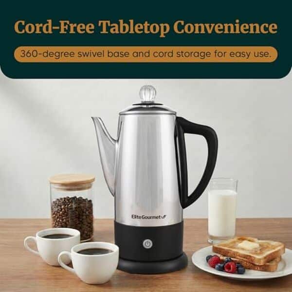Découvrez notre test détaillé du percolateur Elite Gourmet EC812 12 tasses inox : caractéristiques, avantages et avis utilisateurs pour choisir votre cafetière idéale.