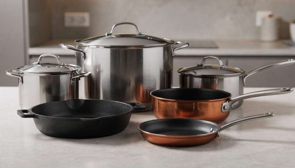 Batteries de cuisine : les matériaux à privilégier pour cuisiner
