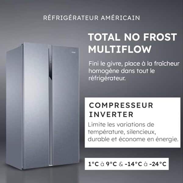 Découvrez notre test détaillé du réfrigérateur américain Haier HSR3918ENPG : capacité, performance énergétique et fonctionnalités pour votre cuisine. 