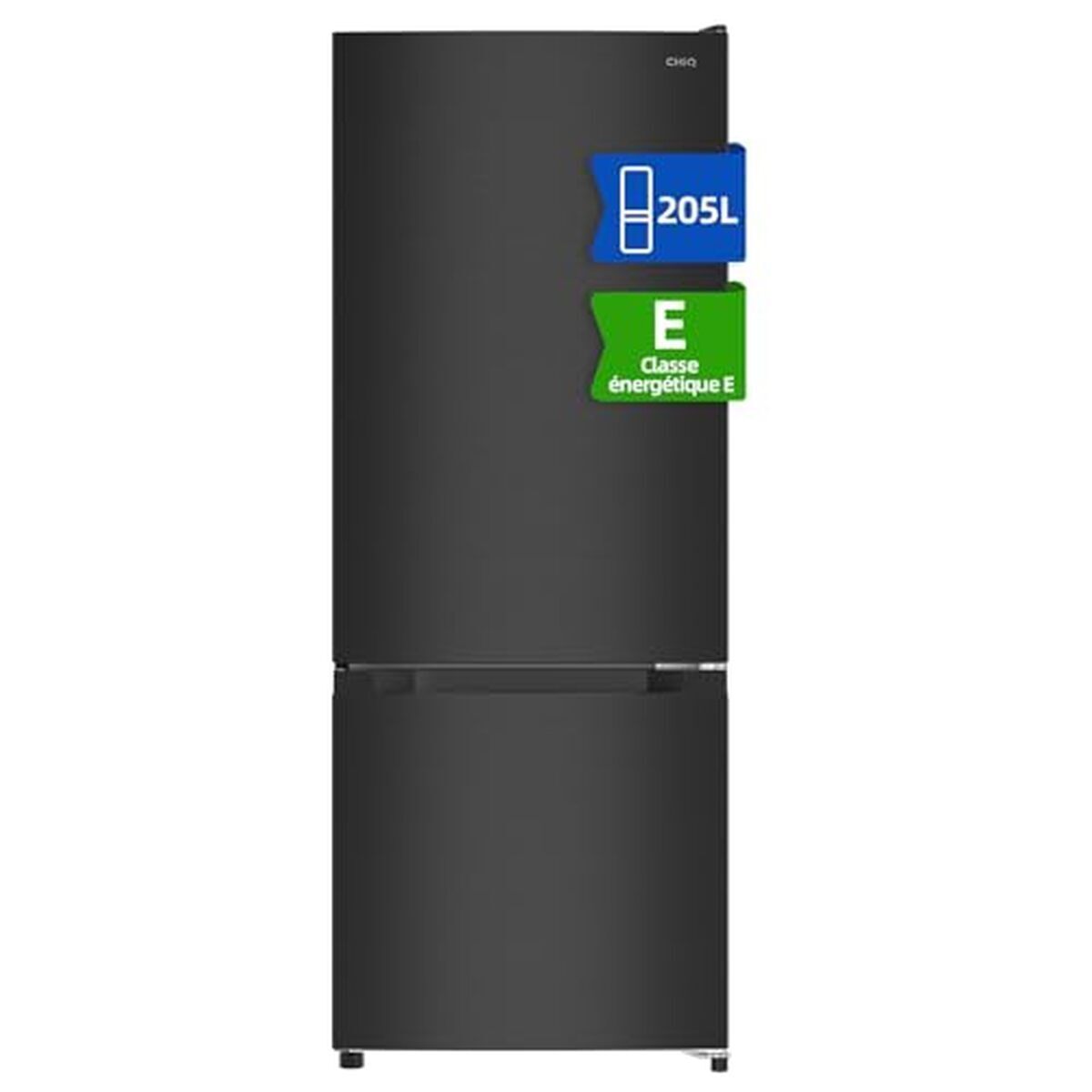 Test du réfrigérateur congélateur CHIQ FBM205L42 : design en acier noir