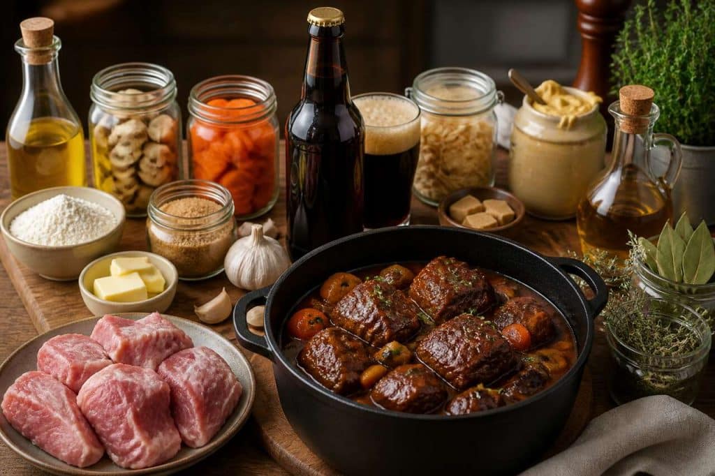 Recette de joues de porc mijotées à la bière