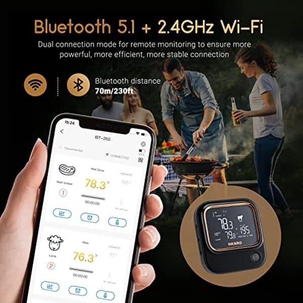 Découvrez notre test détaillé du thermomètre barbecue WiFi Inkbird IBT-26S avec 4 sondes. Performances, fonctionnalités et avis d'experts pour choisir le meilleur thermomètre connecté.